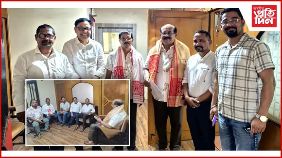 জয়ন্ত বৰুৱাক সাক্ষাৎ কৰি AJYCP-এ জনালে বিহুৰ শুভেচ্ছাঃ পৰম্পৰা ৰক্ষাৰে গ্ৰহণ কৰিলে আশীৰ্বাদ