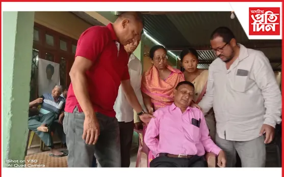 ব্লক কংগ্ৰেছৰ সভাপতি হেমকান্ত বৰুৱাক প্ৰহাৰ