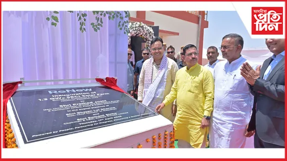 পোখৰণত ১.৩ গিগাৱাটৰ সৌৰ বিদ্যুৎ কেন্দ্ৰৰ উদ্বোধন...