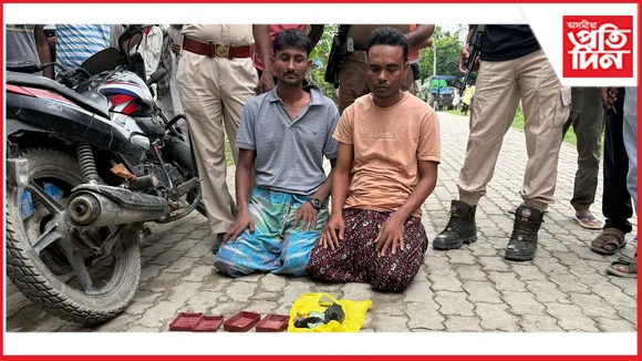 সোণতলী আৰক্ষী আউট পোষ্টৰ নাকাচেকিঙত দুই ড্ৰাগছ সৰবৰাহী আটক