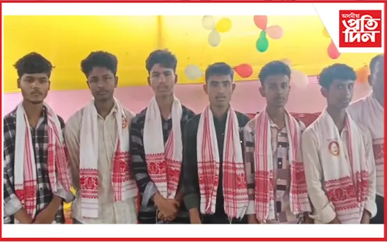  শিমলুগুৰি জ্ঞান বিকাশ বিদ্যালয়ত সম্বৰ্ধনা অনুষ্ঠান