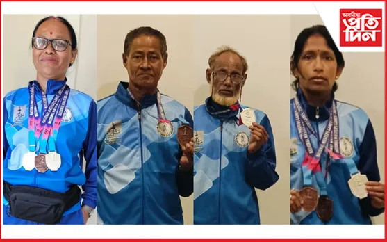 ৰাষ্ট্ৰীয় পৰ্যায়ৰ‌ প্ৰতিযোগিতাত ভাগ লৈ গৌৰৱ কঢ়িয়াই আনিলে কাছাৰৰ ৪খেলুৱৈয়ে