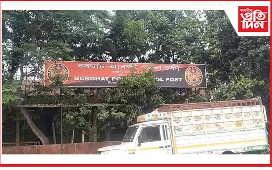 নগাঁৱৰ বৰঘাট বাইপাছৰ পাঠৰিত ৬ খন গৰুভৰ্তি বাহন জব্দ
