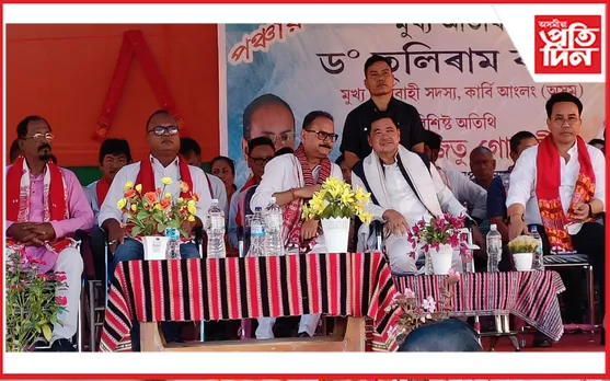 বঢ়মপুৰৰ গাৰোখুন্দাত তুলিৰাম ৰংহাঙৰ নিৰ্বাচনী প্ৰচাৰ