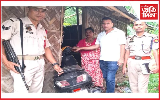 টোনপুখুৰীৰ পৰা চুৰি হোৱা স্কুটী উদ্ধাৰ