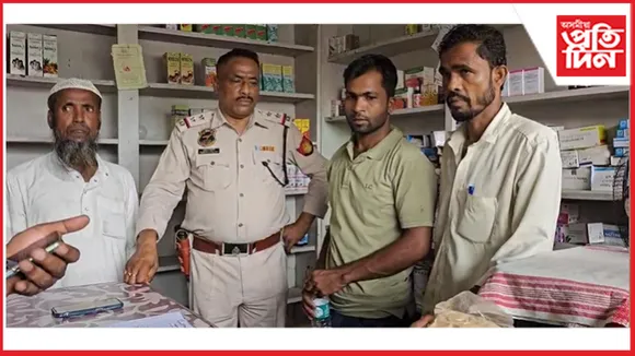 নিষিদ্ধ সামগ্ৰীসহ গুদামঘাটত এজনক আটক...