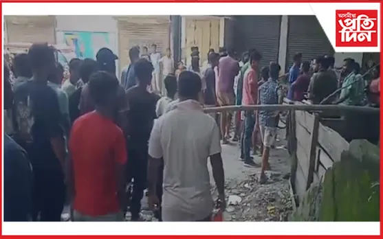 মন্দিৰৰ সন্মুখত দুৰ্বৃত্তই পেলালে সন্দেহজনক মাংস