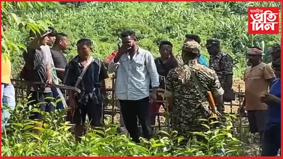 মেৰাপানী সীমান্তত নগাৰ যুযুধান ৰূপঃ হাতে হাতে দা, বন্দুক লৈ অসমীয়া কৃষকক উচ্ছেদৰ ভাবুকি