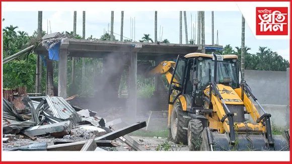 ৰেংমা সংৰক্ষিত বনাঞ্চলৰ তিনিটা স্থানত দ্বিতীয় পৰ্যায়ৰ উচ্ছেদ অভিযান অব্যাহত