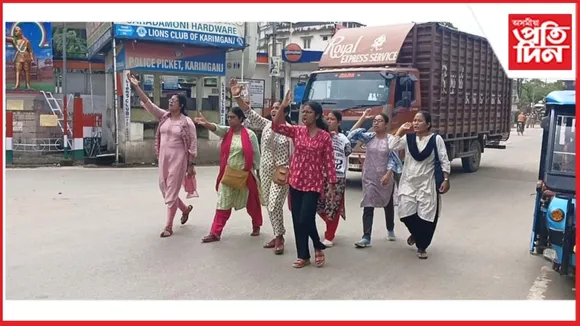 কৰিমগঞ্জ নাম পৰিবৰ্তন প্ৰতিৰোধ নাগৰিক কমিটীৰ বন্ধ বিফল! স্বাভাৱিক শ্ৰীভূমিৰ জনজীৱন