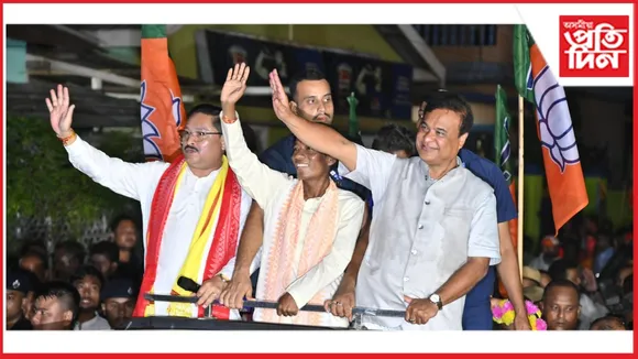 ওদালগুৰিত মুখ্যমন্ত্ৰীৰ বিশাল ৰোড শ্ব'