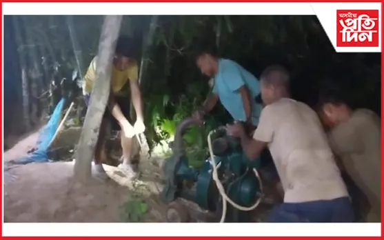 ধূপধৰাত আৰক্ষীৰ সহযোগত বনবিভাগৰ অভিযান...
