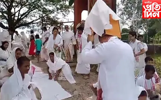 চুকাফানগৰ নামঘৰত মণিকূট আৰু আসন প্ৰতিষ্ঠা...