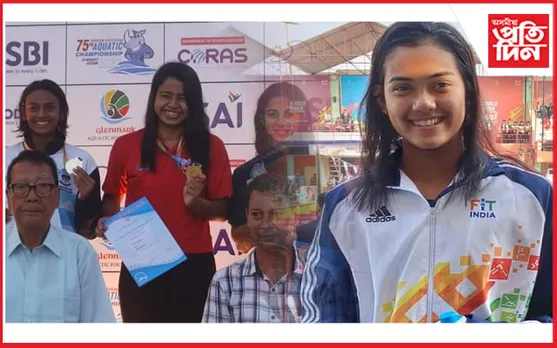 ৭৫ সংখ্যক ছিনিয়ৰ একুৱাটিক চেম্পিয়নশ্বিপত শিৱাংগীৰ স্বৰ্ণ : ১৩ বছৰৰ ৰেকৰ্ড ভংগ কৰিলে আস্থাই