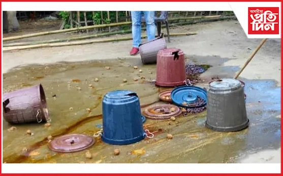 ঢকুৱাখনাত আবকাৰী বিভাগৰ অভিযানত চুলাই ঘাটি উচ্ছেদ 