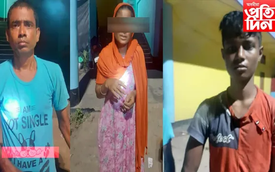সোন জব্দ,  তিনিজনক গ্ৰেপ্তাৰ নগাঁও আৰক্ষীৰ