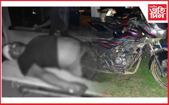 বিধ্বস্ত পথেই হ'ল কাল !পথ দুৰ্ঘটনাত গুৰুতৰ ভাৱে আহত বাইক আৰোহী... 