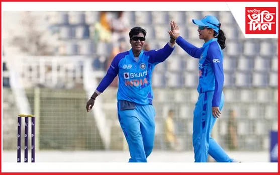 ৫৯ ৰাণৰ ব্যৱধানত ভাৰতৰ হাতত পৰাস্ত বাংলাদেশৰ মহিলা ক্ৰিকেট দল...