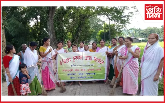 গান্ধী জয়ন্তী উপলক্ষে চৰাইদেউত চাফাই অভিযান...