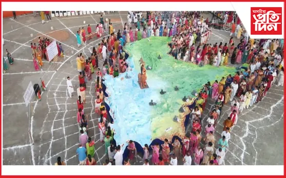 প্ৰজ্ঞা ফাউণ্ডেশ্যনৰ উদ্যোগত চানমাৰি খেলপথাৰত ভাৰত মাতা পূজন অনুষ্ঠান...