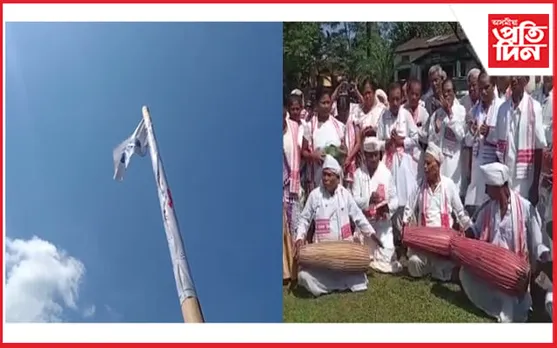 চৰাইদেউত শ্ৰীমন্ত শংকৰদেৱ সংঘৰ শিশু-যুৱ-আই মাতৃ সমাৰোহৰ লাইখুঁটা স্থাপন...