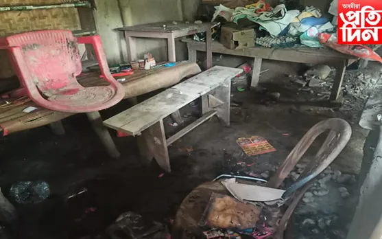 বকোত গেলামাল দোকানত অগ্নিকাণ্ড, দুষ্কৃতিকাৰীলৈ সন্দেহৰ আঙুলি