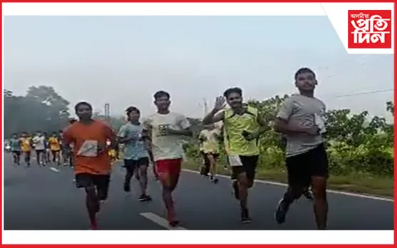 আৰক্ষী স্মৃতি দিৱস উপলক্ষে মৰিগাঁও আৰক্ষীয়ে অনুষ্ঠিত কৰে হাফ মাৰাথান...