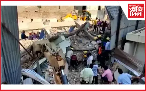প্ৰাচীন অট্টালিকা ভঙাৰ সময়ত অঘটনঃ ধ্বংস্তূপৰ মাজত আৱদ্ধ ৩ শ্ৰমিক, এজনৰ মৃত্যু..