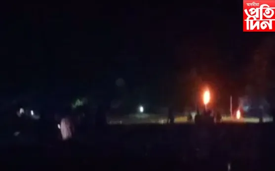 মানকাচৰৰ অসম মেঘালয় সীমান্তত বনৰীয়া হাতীৰ তাণ্ডৱ...