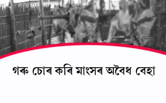 ৰূপহীহাটত অবৈধভাৱে চোৰাং গৰু হত্যা কৰি মাংস বিক্ৰীক লৈ উত্তপ্ত পৰিস্থিতি..