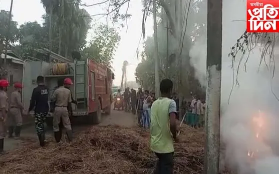 নগাঁৱৰ শিমলুগুৰিত অগ্নিকাণ্ড...