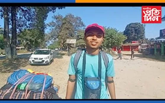 লখিমপুৰৰ পৰা গুৱাহাটীলৈ যুৱকৰ চাইকেল যাত্ৰা ...
