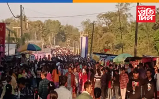লোকে-লোকাৰণ্য চৰাইদেউ মৈদাম; চৰাইদেউ মহোৎসৱত ৰাইজৰ বিপুল সঁহাৰি 