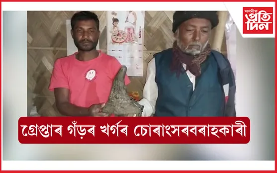 কলিয়াবৰত গ্ৰেপ্তাৰ দুই গঁড়ৰ খৰ্গ চোৰাং সৰবৰাহকাৰী... 
