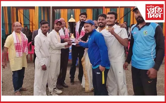 মানস প্ৰতীম দাস সোঁৱৰণী ক্ৰিকেট প্ৰতিযোগিতাত বি কে চেলেঞ্জাৰ নলবাৰী চেম্পিয়ন