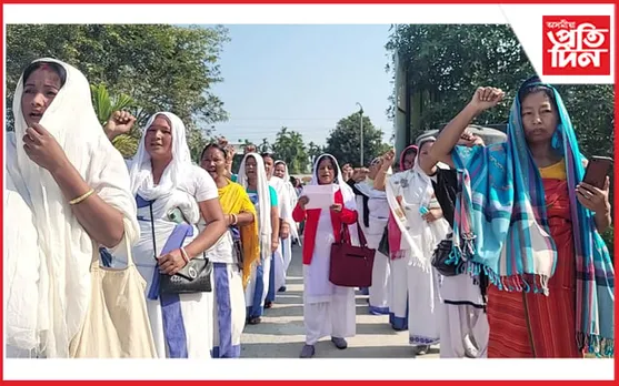 BTC ৰ স্বাস্থ্য সঞ্চালকৰ বিৰুদ্ধে অব্যাহত আছে প্ৰতিবাদঃ নৱজাতকৰ অস্বাভাৱিক মৃত্যু আৰু ধনদাবীৰ তদন্তৰ দাবী...