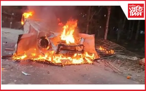 পাঁচআলিত চুইফট ডিজায়াৰ-যাত্ৰীবাহী অট'ৰ মুখামুখি সংঘৰ্ষ