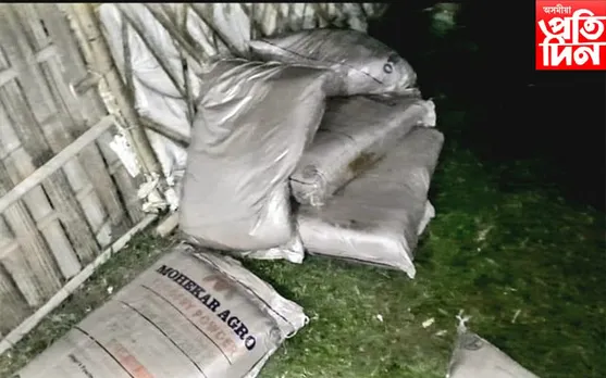 নামৰূপ বিভিএফচি দেইলী বজাৰত ৩২ বস্তা লালী গুৰ জব্দ