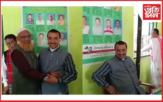 একালত শিক্ষকতা কৰা শিক্ষানুষ্ঠানত উপস্থিত হৈ নষ্টালজিক হ'ল বিধায়ক ধৰ্মেশ্বৰ কোঁৱৰ