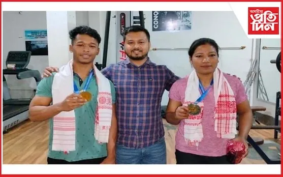 ভাৰোত্তোলনত তিতাবৰৰ অংশুৰাজ দত্ত-জোনালী বড়ো গগৈৰ দুটাকৈ সোণৰ পদক অৰ্জন
