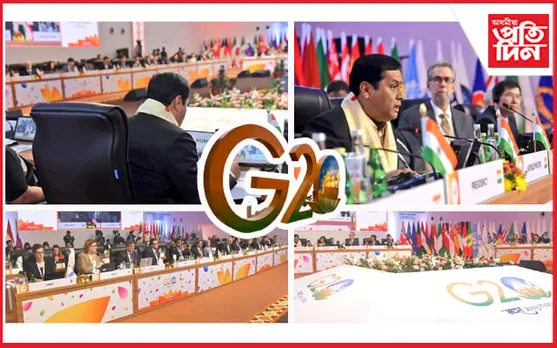 হোটেল ৰেডিশ্যন ব্লুত চলি আছে জি-২০ৰ বহনক্ষম বিত্তীয় কাৰ্যকৰী গোটৰ বৈঠক...