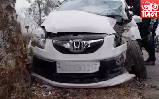 তিতাবৰত নিশা ভয়াবহ পথ দুৰ্ঘটনাত থিতাতে নিহত ২