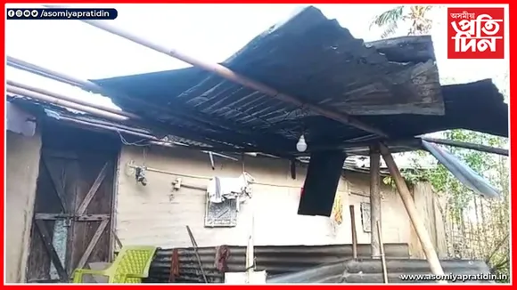 শিল-বৰষুণৰ ফলত ক্ষতিগ্ৰস্থ গোলাঘাটৰ বিভিন্ন অঞ্চল...