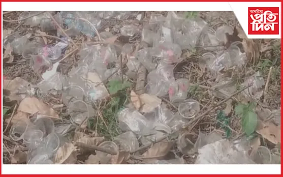 প্ৰদূষিত বাক্সাৰ পাগলাদিয়া নৈৰ পানী ! বান্ধ বান্ধিব যোৱা কৃষক ভঙা গ্লাছৰ বাবে আহত 
