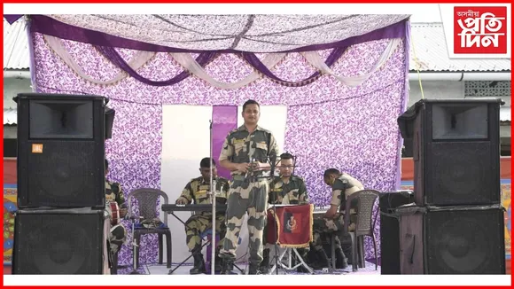 সীমান্ত সুৰক্ষা বাহিনীৰ বেণ্ড প্ৰদৰ্শন...