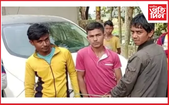 ছাগলী চোৰ আহিল বিলাসী গাড়ীৰে, ৰাইজে দিলে উত্তম-মধ্যম