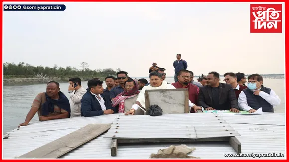 শদিয়াৰ লোহিত দিবাঙৰ সংযোগস্থলীত জলসম্পদ মন্ত্ৰী পীযুষ হাজৰীকা...