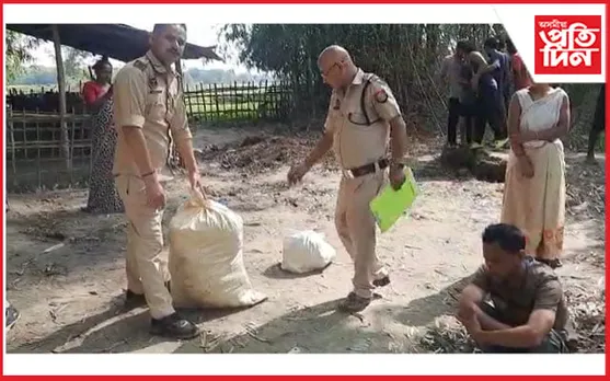 ঢকুৱাখনাত আৰক্ষীৰ অভিযানত বৃহৎ পৰিমাণৰ ভাং জব্দ...