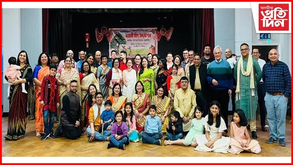 হৰ্ষ উল্লাহেৰে ৰঙালী বিহু উদযাপনঃ মধ্য ইংলেন্ডৰ ল্যেষ্টাৰ চহৰতঃ