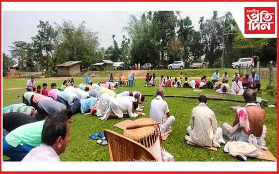 চৰাইদেউ মাইবেলা কৃষিপামৰ ৰঙালী বিহু সন্মিলনৰ লাইখুঁটা স্থাপন...